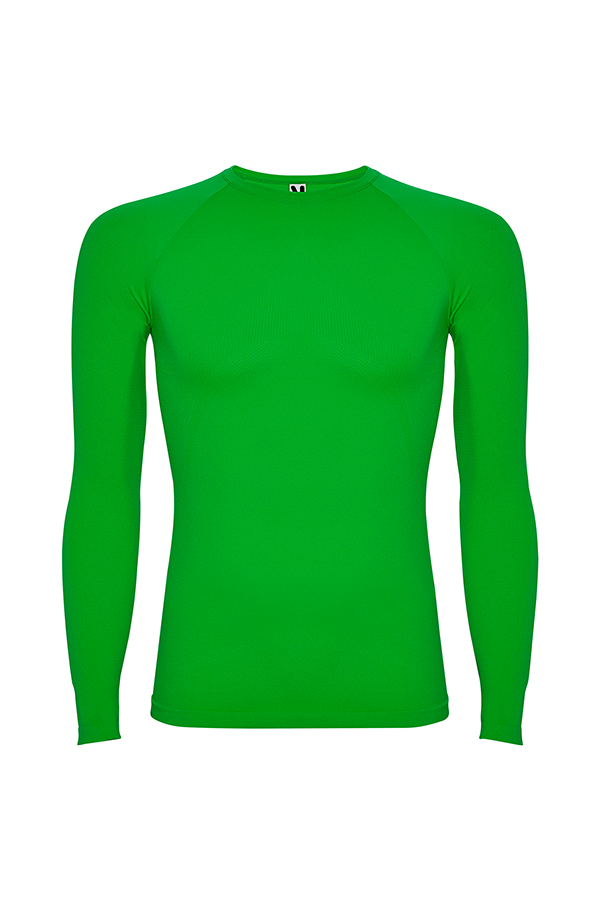 Camiseta térmica de manga larga en color verde